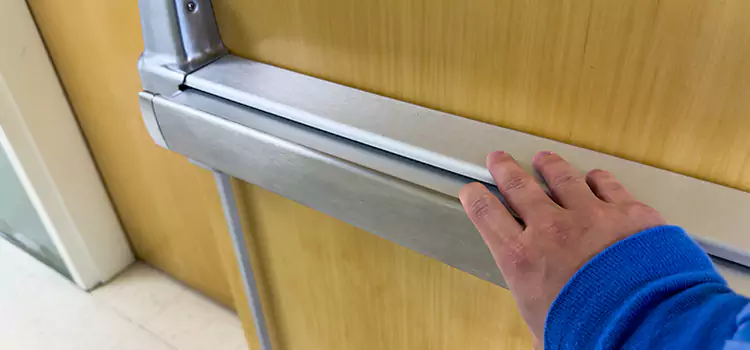 Installing a Push Bar on a Door Leamington